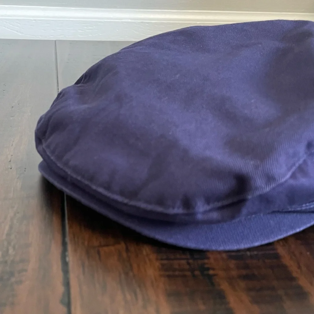 Janie and Jack Navy Blue Preppy Twill Cap Size 6-8yr